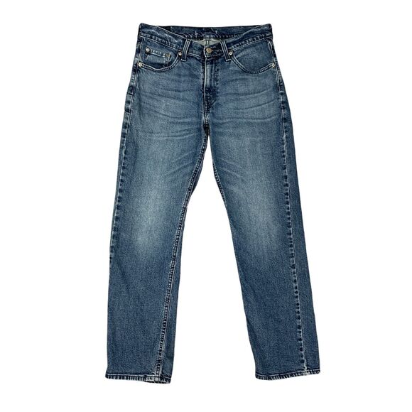 Levis Jeans Mens 29 Blue Signature Medium Wash Straight Leg Cotton Denim - Picture 1 of 11